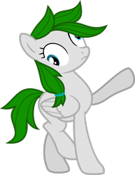 Size: 2154x2784 | Tagged: safe, artist:amberacrylic, derpibooru import, oc, oc only, pegasus, pony, derp, female, green mane, high res, mare, simple background, solo, transparent background, vector