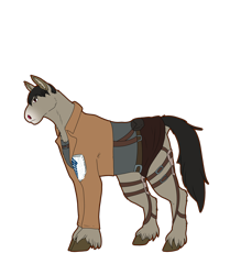 Size: 3600x4300 | Tagged: safe, artist:sashakruchkinatv, derpibooru import, earth pony, pony, attack on titan, berthold hoover, male, ponified, simple background, solo, stallion, transparent background