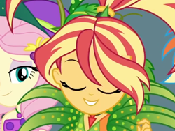 Size: 670x504 | Tagged: safe, derpibooru import, screencap, sunset shimmer, better together, equestria girls, holidays unwrapped, carrot, cropped, food, o come all ye squashful, solo