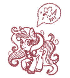 Size: 381x423 | Tagged: safe, artist:redpalette, derpibooru import, oc, oc:red palette, pony, rat, unicorn, clothes, cute, female, freckles, horn, mare, scarf, sketch, smiling, unicorn oc
