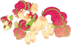 Size: 1280x818 | Tagged: safe, artist:maximumpiracy, derpibooru import, oc, oc only, oc:annaline apple, earth pony, pony, base used, bust, neckerchief, offspring, parent:apple bloom, parent:carrot crunch, parents:crunchbloom, simple background, solo, transparent background