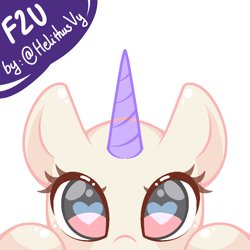 Size: 1000x1000 | Tagged: safe, artist:helithusvy, derpibooru import, oc, oc only, bald, base, horn, simple background, white background