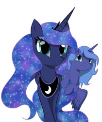 Size: 848x1010 | Tagged: safe, artist:lunarmoonponi, derpibooru import, princess luna, alicorn, pony, female, filly, foal, looking at you, simple background, transparent background, woona, younger