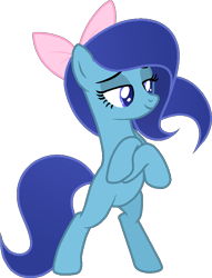 Size: 626x818 | Tagged: safe, artist:guruyunus17, derpibooru import, oc, oc only, oc:starnight, base used, bipedal, bow, hair bow, simple background, solo, transparent background