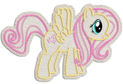 Size: 1224x834 | Tagged: safe, artist:scootloops, derpibooru import, fluttershy, pegasus, pony, crossover, female, kirby, kirby's epic yarn, mare, simple background, solo, style emulation, transparent background, yarn