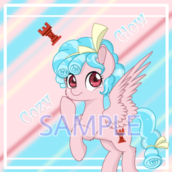 Size: 1268x1268 | Tagged: safe, artist:chemie152, derpibooru import, cozy glow, pegasus, pony, female, filly, foal, sample, solo