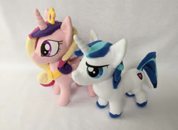 Size: 1024x746 | Tagged: safe, artist:fleecefriendship, derpibooru import, princess cadance, shining armor, 2021, female, male, photo, plushie, shiningcadance, shipping, straight