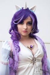 Size: 1280x1920 | Tagged: safe, artist:chiara scuro, derpibooru import, rarity, human, clothes, cosplay, costume, irl, irl human, jewelry, necklace, photo, solo