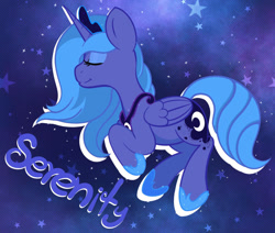 Size: 1280x1083 | Tagged: safe, artist:orbitingdamoon, derpibooru import, princess luna, alicorn, pony, eyes closed, female, s1 luna, solo