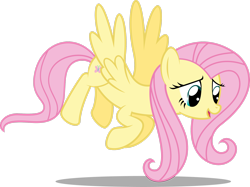 Size: 2832x2118 | Tagged: safe, artist:soren-the-owl, derpibooru import, fluttershy, pegasus, pony, female, flying, full body, high res, hooves, mare, open mouth, open smile, shadow, simple background, smiling, solo, spread wings, tail, transparent background, vector, wings