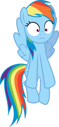 Size: 1668x3596 | Tagged: safe, artist:soren-the-owl, derpibooru import, rainbow dash, pegasus, pony, female, flying, front view, frown, full body, hooves, mare, rainbow dash is best facemaker, shrunken pupils, simple background, solo, spread wings, tail, transparent background, vector, wings