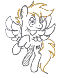 Size: 336x405 | Tagged: safe, artist:redpalette, derpibooru import, oc, oc:nebula composer, pegasus, cute, flying, male, pegasus oc, sketch, smiling, stallion