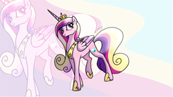 Size: 1600x900 | Tagged: safe, artist:sunniesfunthecupcake, derpibooru import, princess cadance, alicorn, pony, female, solo, zoom layer