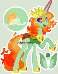 Size: 1330x1673 | Tagged: safe, artist:stormcloud-yt, derpibooru import, oc, oc only, changedling, changeling, changepony, hybrid, pony, base used, changedling oc, changedling queen, changeling oc, female, hoof shoes, interspecies offspring, offspring, parent:princess celestia, parent:thorax, parents:thoralestia, peytral, raised hoof, raised leg, simple background, solo