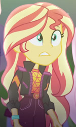 Size: 769x1284 | Tagged: safe, derpibooru import, screencap, sunset shimmer, better together, equestria girls, the last drop, cropped, solo focus