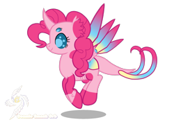 Size: 1700x1200 | Tagged: safe, artist:galeemlightseraphim, derpibooru import, pinkie pie, changedling, changeling, pony, robot, robot pony, base used, changedlingified, changelingified, crossover, cybug, female, mare, simple background, solo, species swap, transparent background, wreck-it ralph