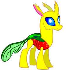 Size: 925x1023 | Tagged: safe, derpibooru import, oc, oc only, oc:diamond stripe, changeling, changeling oc, female, simple background, solo, transparent background