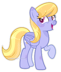 Size: 816x968 | Tagged: safe, artist:lavender-bases, derpibooru import, cloud kicker, pegasus, pony, base used, outline, simple background, smiling, solo, transparent background, white outline