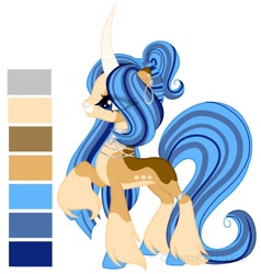 Size: 1274x1336 | Tagged: safe, artist:teonnakatztkgs, derpibooru import, oc, oc only, pony, unicorn, base used, curved horn, eye clipping through hair, grin, horn, raised hoof, raised leg, simple background, smiling, unicorn oc, unshorn fetlocks, white background