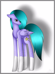 Size: 2125x2822 | Tagged: safe, artist:maneblue, derpibooru import, oc, oc only, pegasus, pony, coat markings, female, mare, pegasus oc, socks (coat marking), solo, wings