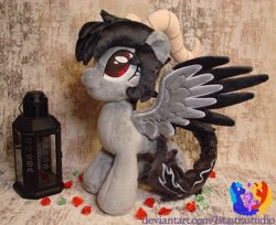 Size: 2817x2304 | Tagged: safe, artist:1stastrastudio, derpibooru import, oc, oc:yugure, pegasus, pony, female, horns, irl, mare, photo, plushie, solo