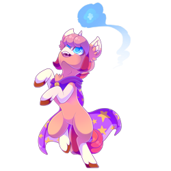 Size: 1760x1760 | Tagged: safe, artist:star-theft, derpibooru import, oc, oc only, pony, unicorn, bipedal, cloak, clothes, magic, male, simple background, solo, stallion, transparent background