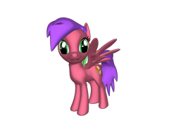 Size: 1200x900 | Tagged: safe, artist:bonbontheclown35, derpibooru import, coconut grove, pegasus, pony, g3, g4, 3d, 3d pony creator, cute, female, g3 to g4, generation leap, groveabetes, mare, ponylumen, pose, simple background, smiling, transparent background