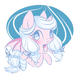 Size: 1000x1000 | Tagged: safe, artist:piichu-pi, derpibooru import, oc, oc only, bat pony, pony, chibi, clothes, female, heart eyes, mare, simple background, socks, solo, striped socks, transparent background, wingding eyes