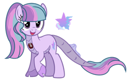 Size: 1280x794 | Tagged: safe, artist:venomtwt-artistowo, derpibooru import, oc, hybrid, female, magical lesbian spawn, offspring, parent:sonata dusk, parent:twilight sparkle, parents:twinata, simple background, solo, transparent background