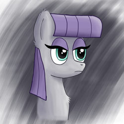 Size: 2000x2000 | Tagged: safe, artist:pegapnea, derpibooru import, maud pie, earth pony, pony, bust, female, solo