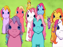 Size: 2048x1536 | Tagged: safe, derpibooru import, screencap, desert rose, gem blossom, minty, sunny daze (g3), sweetberry, thistle whistle, tiddlywink, triple treat, zipzee, breezie, earth pony, pony, g3, the princess promenade, adorablossom, amused, crowd, cute, desert rose is amused, diabreezies, diazipzees, earth pony thistle whistle, everypony, female, field, flapping, forsythia (g3), forsythia is not amused, frown, g3 dazeabetes, g3 forsythiabetes, g3 rosabetes, gem blossom is not amused, grass, grass field, group, group shot, mare, mintabetes, minty is not amused, smiling, sunny daze is amused, sweet sweetberry, sweetberry is not amused, thistle whistle is amused, thistlebetes, tiddlybetes, tiddlywink is amused, triple treat is not amused, triplebetes, unamused, varying degrees of amusement, watching, zipzee is amused