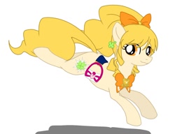 Size: 1200x923 | Tagged: safe, artist:namaenonaipony, derpibooru import, earth pony, pony, anime, clover, cure honey, four leaf clover, happiness charge precure, ponified, pretty cure, simple background, solo, white background
