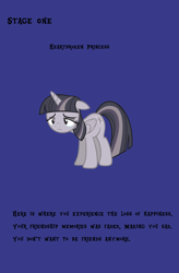 Size: 2187x3328 | Tagged: safe, artist:slb94, artist:wardex101, derpibooru import, edit, twilight sparkle, twilight sparkle (alicorn), alicorn, pony, crying, depressed, discorded, discorded twilight, ears back, female, frown, high res, lonely, mare, sad, solo, sorrow, text