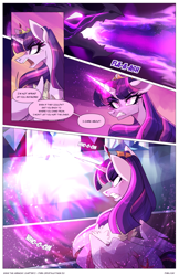 Size: 2301x3549 | Tagged: safe, artist:darlyjay, derpibooru import, twilight sparkle, twilight sparkle (alicorn), alicorn, pony, comic:save the harmony, magic, solo