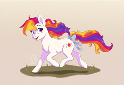 Size: 1024x701 | Tagged: safe, artist:bluefeathercat, derpibooru import, sunny daze (g3), earth pony, pony, g3, solo