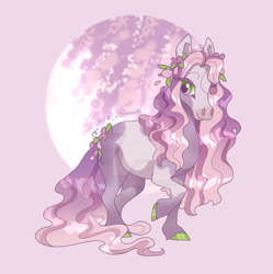 Size: 1920x1930 | Tagged: safe, artist:k-eilonwy, derpibooru import, wysteria, earth pony, pony, deviantart watermark, obtrusive watermark, solo, watermark