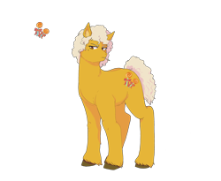 Size: 3300x2700 | Tagged: safe, artist:t3ssrina, derpibooru import, butterscotch (g1), earth pony, pony, simple background, solo, transparent background