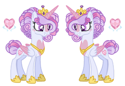 Size: 1024x705 | Tagged: safe, artist:bookieverse-nextgen, derpibooru import, princess cadance, alicorn, pony, alternate universe, bookieverse, headcanon, redesign, reference sheet, simple background, solo, transparent background