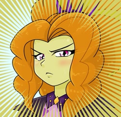 Size: 689x667 | Tagged: safe, alternate version, artist:batipin, derpibooru import, part of a set, adagio dazzle, equestria girls, blushing, cropped, female, looking at you, solo