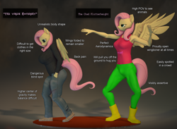 Size: 2948x2160 | Tagged: safe, artist:silkworm205, derpibooru exclusive, derpibooru import, fluttershy, anthro, pegasus, 3d, boots, breasts, caption, chad, clothes, colored eyebrows, crotch bulge, female, folded wings, hootershy, image macro, jeans, meme, pants, revamped anthros, shitposting, shoes, source filmmaker, spread wings, sweater, sweatershy, tallershy, tanktop, text, turtleneck, virgin, virgin walk, wings