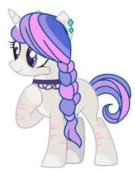 Size: 1280x1626 | Tagged: safe, artist:venomtwt-artistowo, derpibooru import, oc, pony, unicorn, base used, female, mare, scar, simple background, solo, transparent background