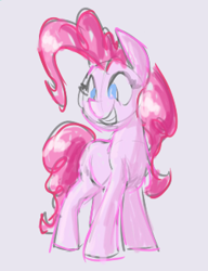 Size: 251x326 | Tagged: source needed, useless source url, safe, artist:anonymous, ponerpics import, pinkie pie, earth pony, pony, aggie.io, female, mare, simple background, smiling, solo