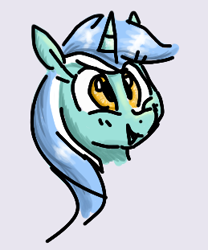 Size: 259x311 | Tagged: source needed, useless source url, safe, artist:anonymous, ponerpics import, lyra heartstrings, pony, unicorn, aggie.io, female, horn, mare, open mouth, simple background, smiling, solo