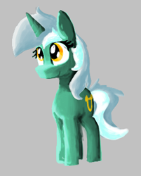 Size: 293x364 | Tagged: safe, artist:anonymous, ponerpics import, lyra heartstrings, pony, unicorn, aggie.io, female, horn, mare, simple background, smiling, solo