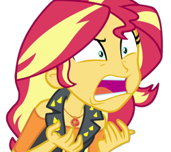 Size: 1213x1077 | Tagged: safe, artist:marcoequestrian98, derpibooru import, sunset shimmer, better together, equestria girls, forgotten friendship, angry, background removed, female, open mouth, simple background, solo, transparent background