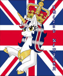 Size: 1280x1536 | Tagged: safe, artist:hiroultimate, derpibooru import, oc, pony, flag, nation ponies, ponified, solo, united kingdom