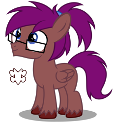 Size: 2940x3190 | Tagged: safe, artist:strategypony, derpibooru import, oc, oc only, oc:bass string, pegasus, pony, colt, cutie mark, foal, glasses, looking up, male, simple background, transparent background, unshorn fetlocks