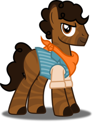 Size: 1920x2508 | Tagged: safe, artist:vector-brony, derpibooru import, hybrid, pony, zony, lenny (red dead redemption), male, ponified, red dead redemption 2, simple background, solo, transparent background