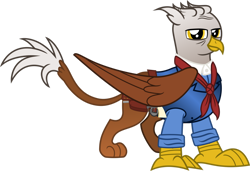 Size: 1920x1313 | Tagged: safe, artist:vector-brony, derpibooru import, griffon, absurd resolution, griffonized, hosea, red dead redemption 2, simple background, solo, species swap, transparent background