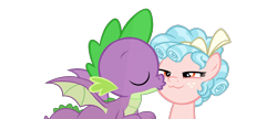 Size: 1006x435 | Tagged: safe, artist:dragonchaser123, artist:twinet, edit, editor:undeadponysoldier, cozy glow, spike, dragon, pegasus, pony, :3, alternate universe, bow, cat smile, cozybetes, cozyspike, cute, female, filly, foal, hair bow, happy, male, reformed, shipping, simple background, smirk, smug, spikabetes, straight, transparent background, vector edit, winged spike